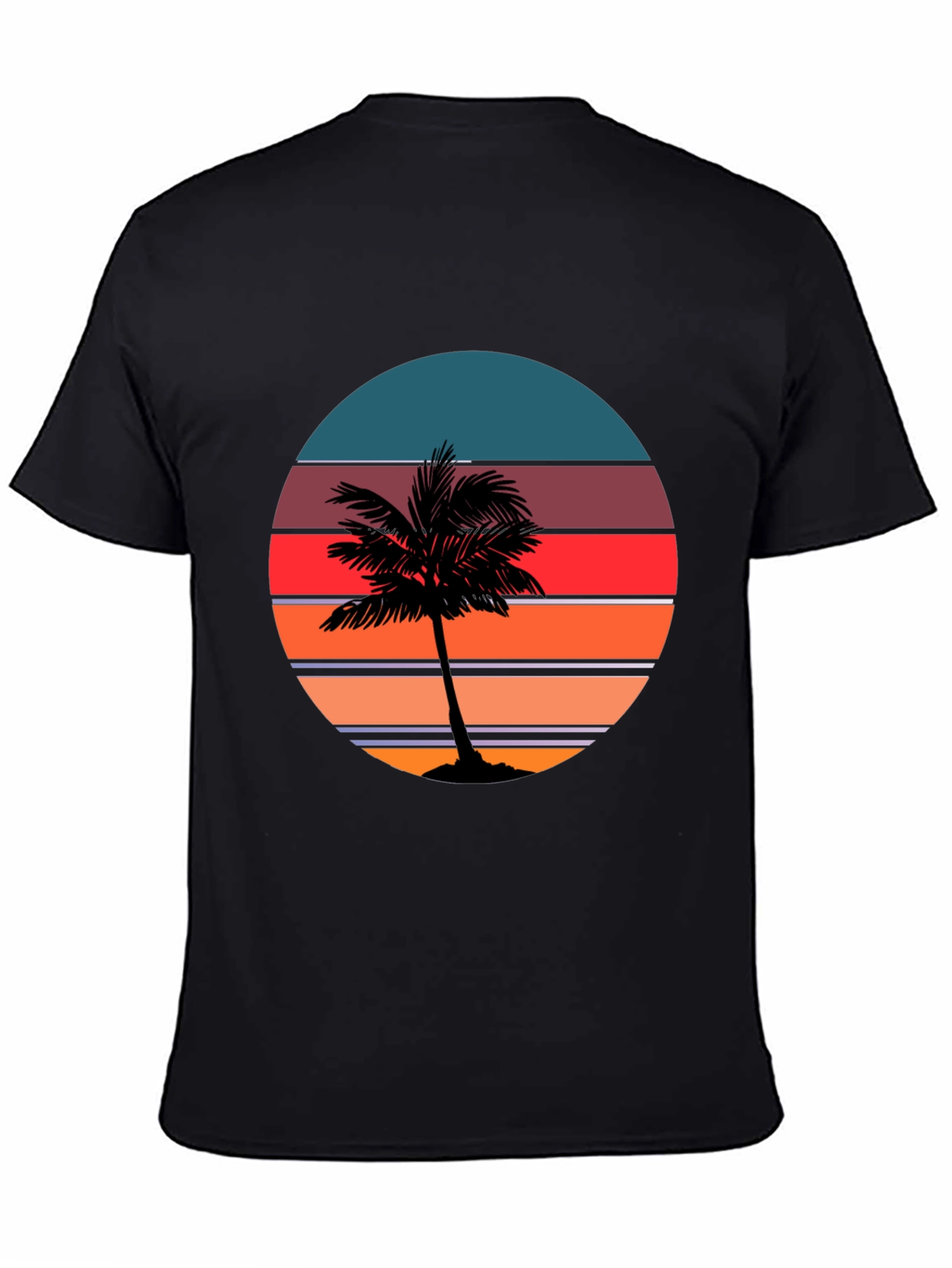 Sunset Palm Tree Graphic Tee