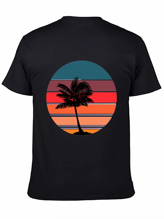Sunset Palm Tree Graphic Tee