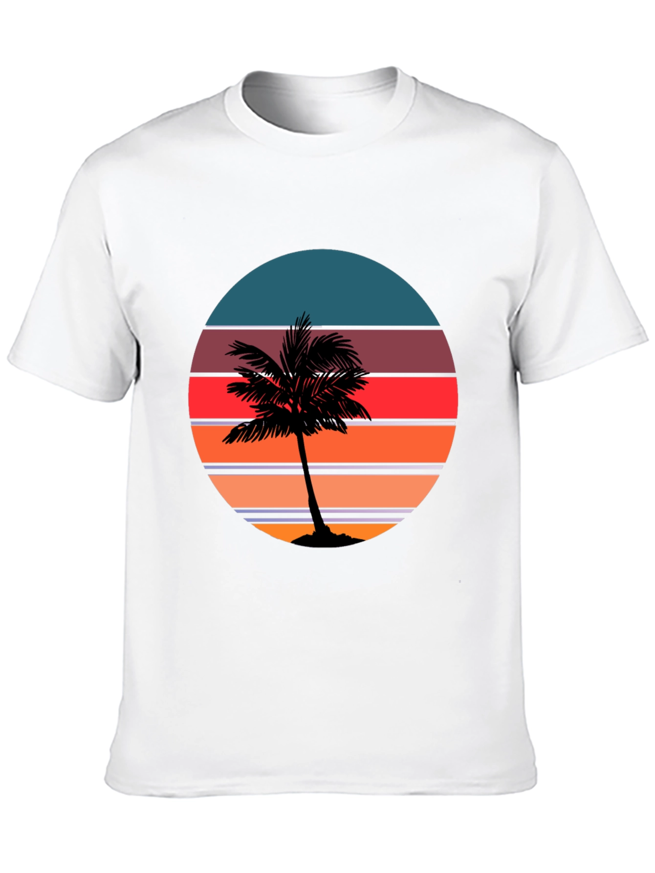 Sunset Palm Tree Graphic Tee