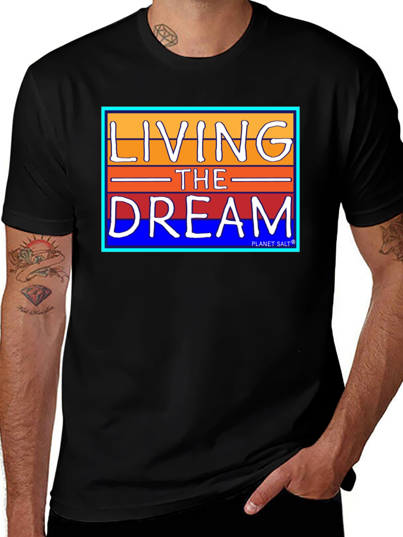 Living the Dream Graphic Tee - Black