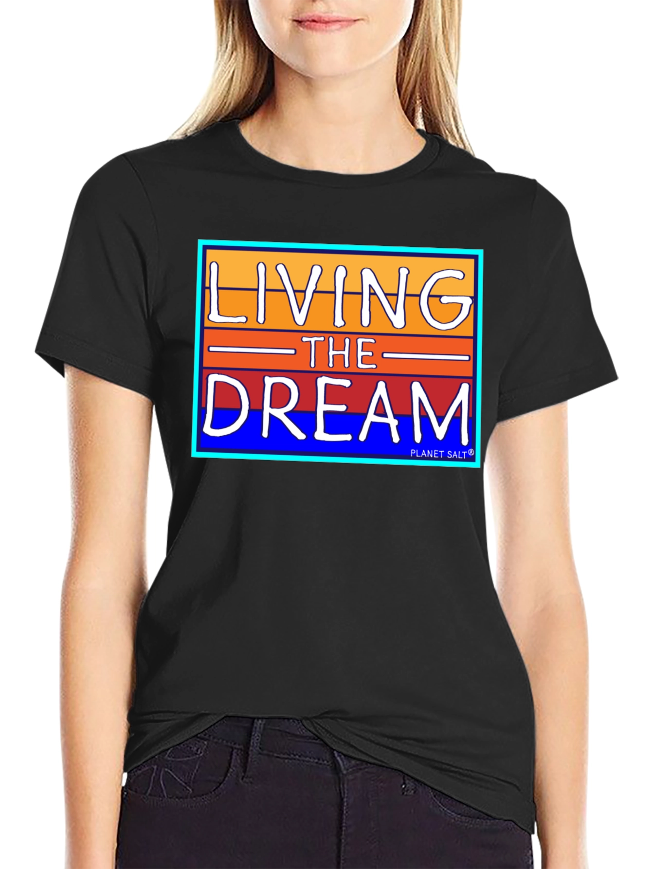 Living the Dream Graphic Tee - Black