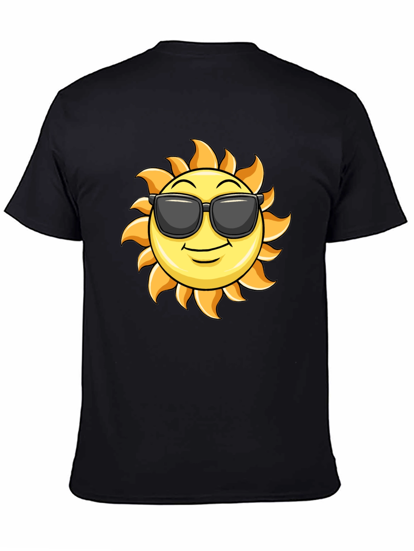 Cool Sun Graphic T-Shirt - Black