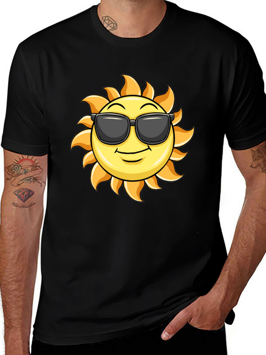Cool Sun Graphic T-Shirt - Black
