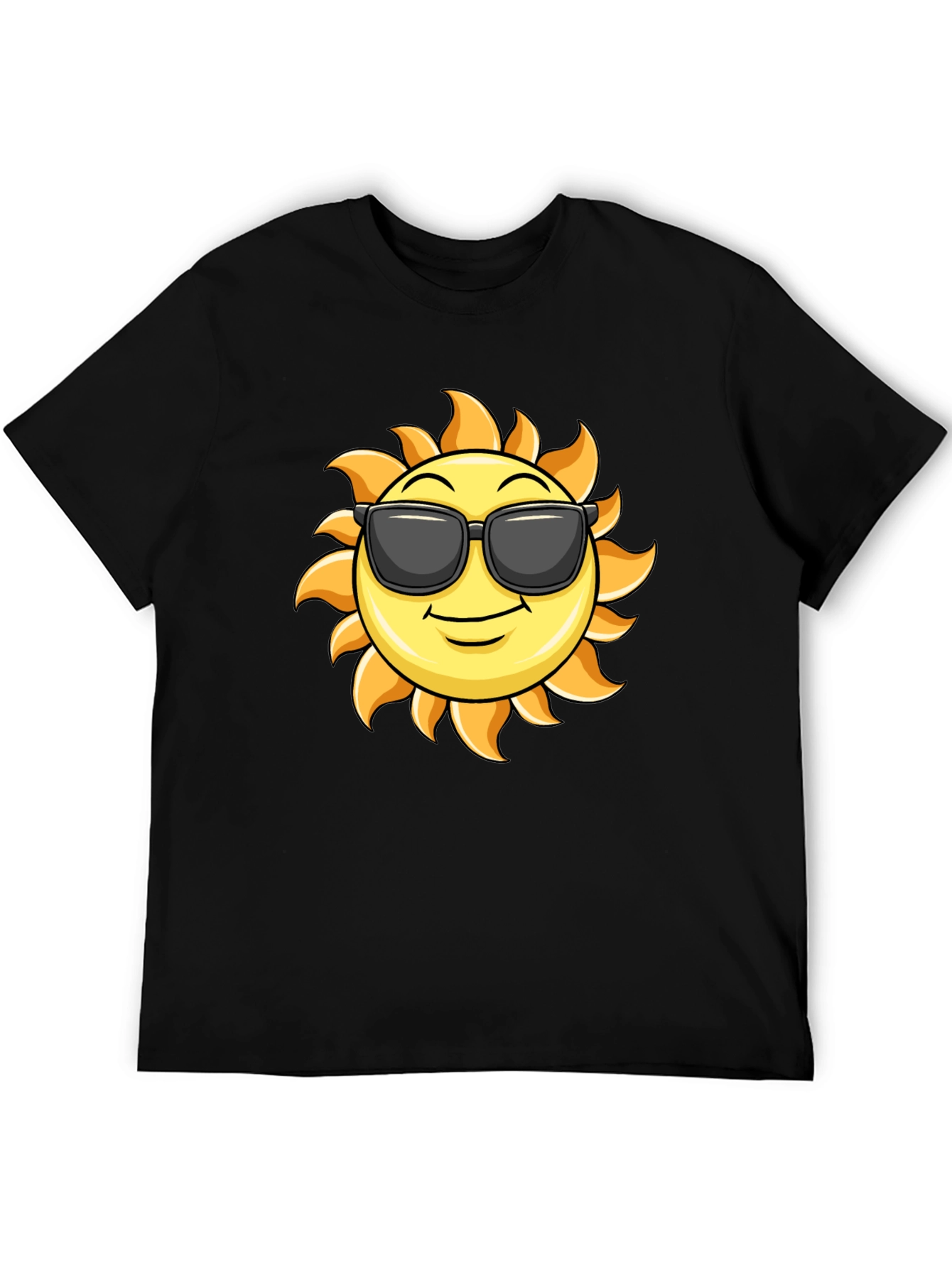 Cool Sun Graphic T-Shirt - Black