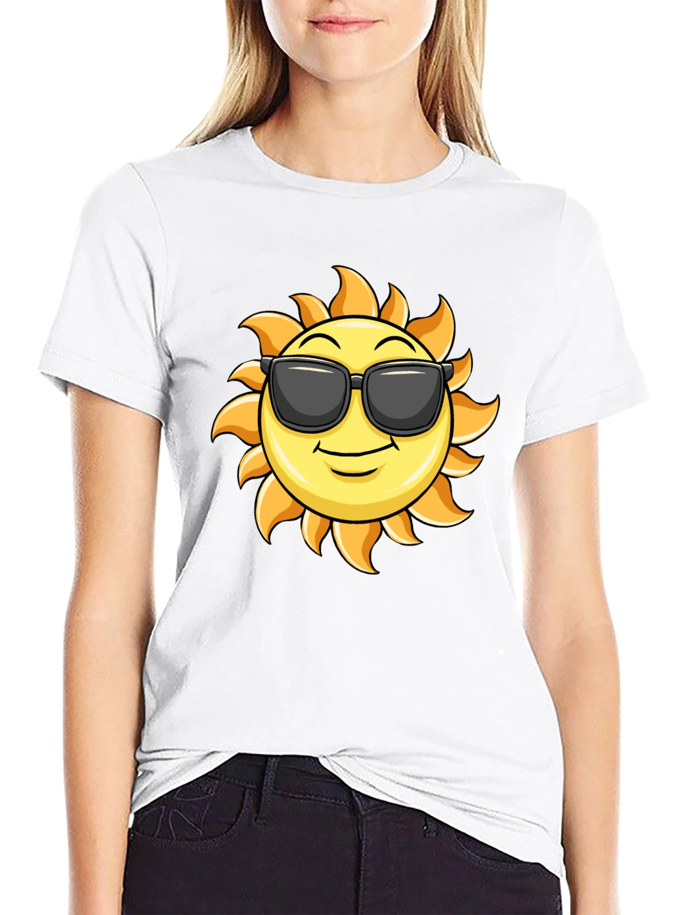 Cool Sun Graphic T-Shirt - Black