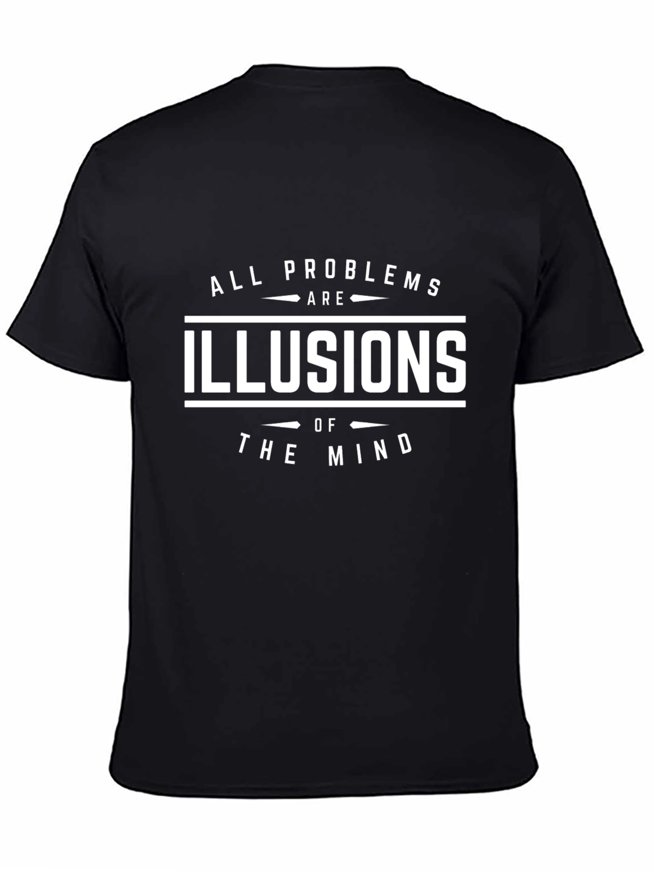 Illusion of the Mind Black Graphic T-Shirt