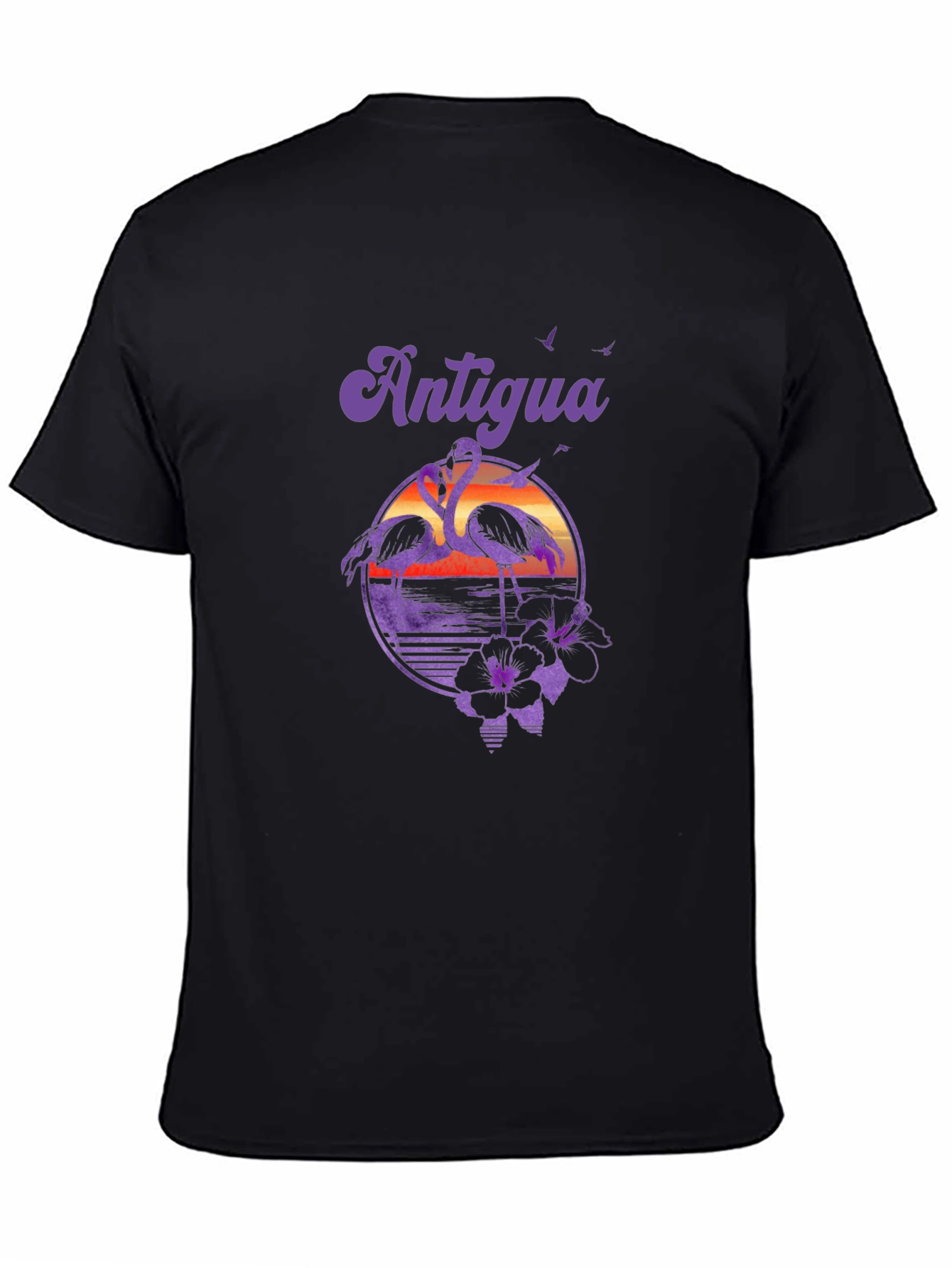Antigua Flamingo Sunset Graphic T-Shirt