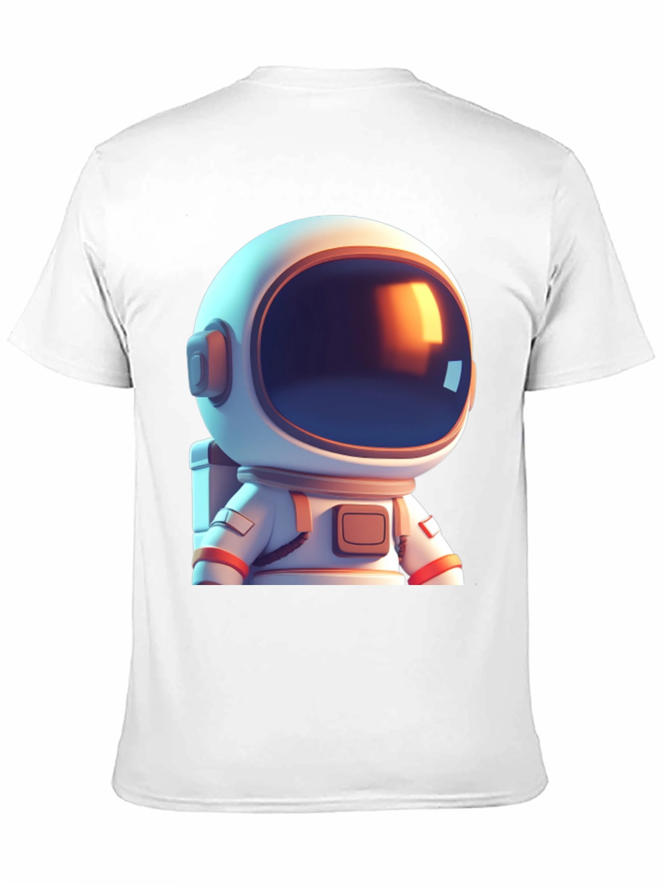 Astronaut Cartoon Graphic Black T-Shirt