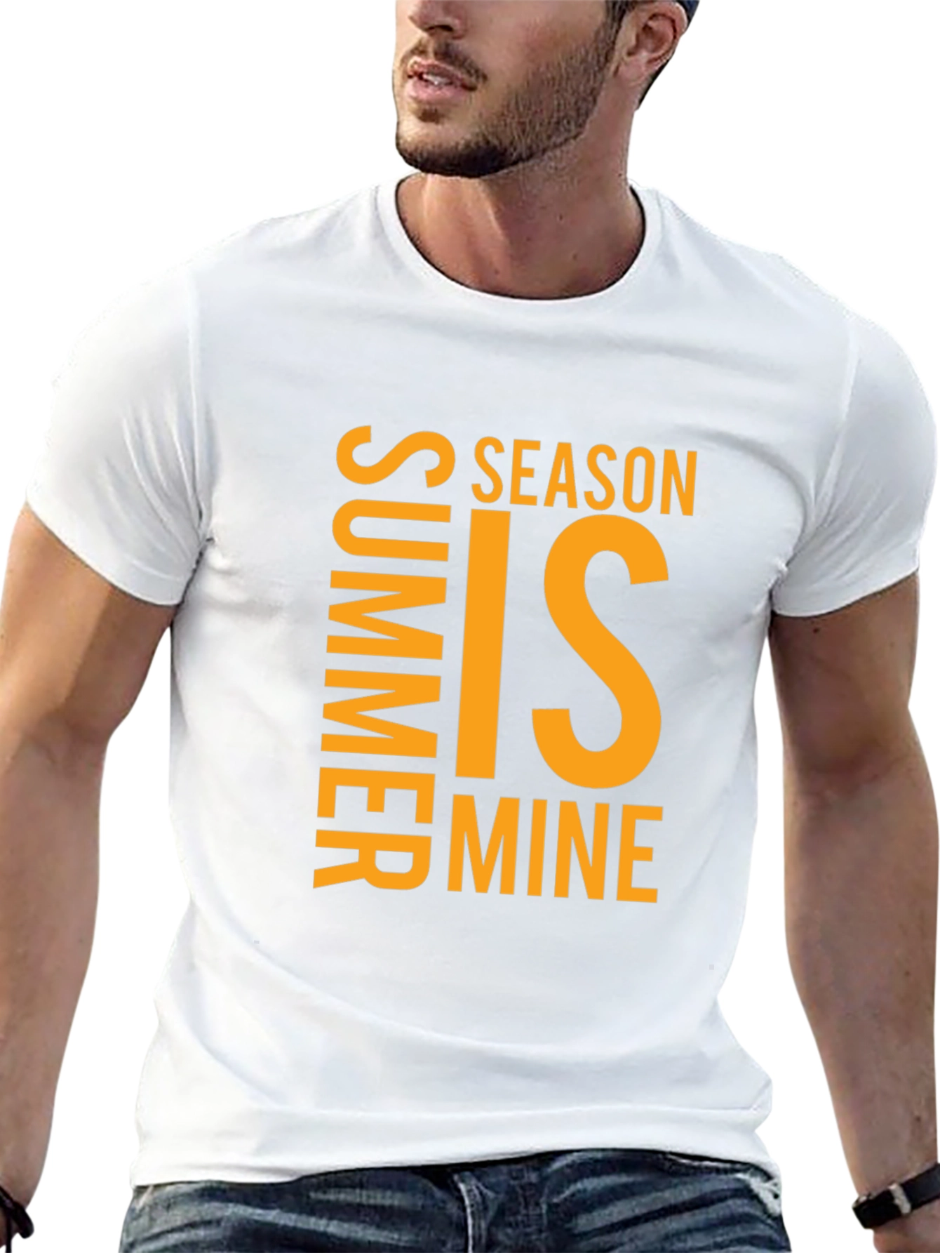 Summer is Mine Graphic Tee - Black Casual T-Shirt