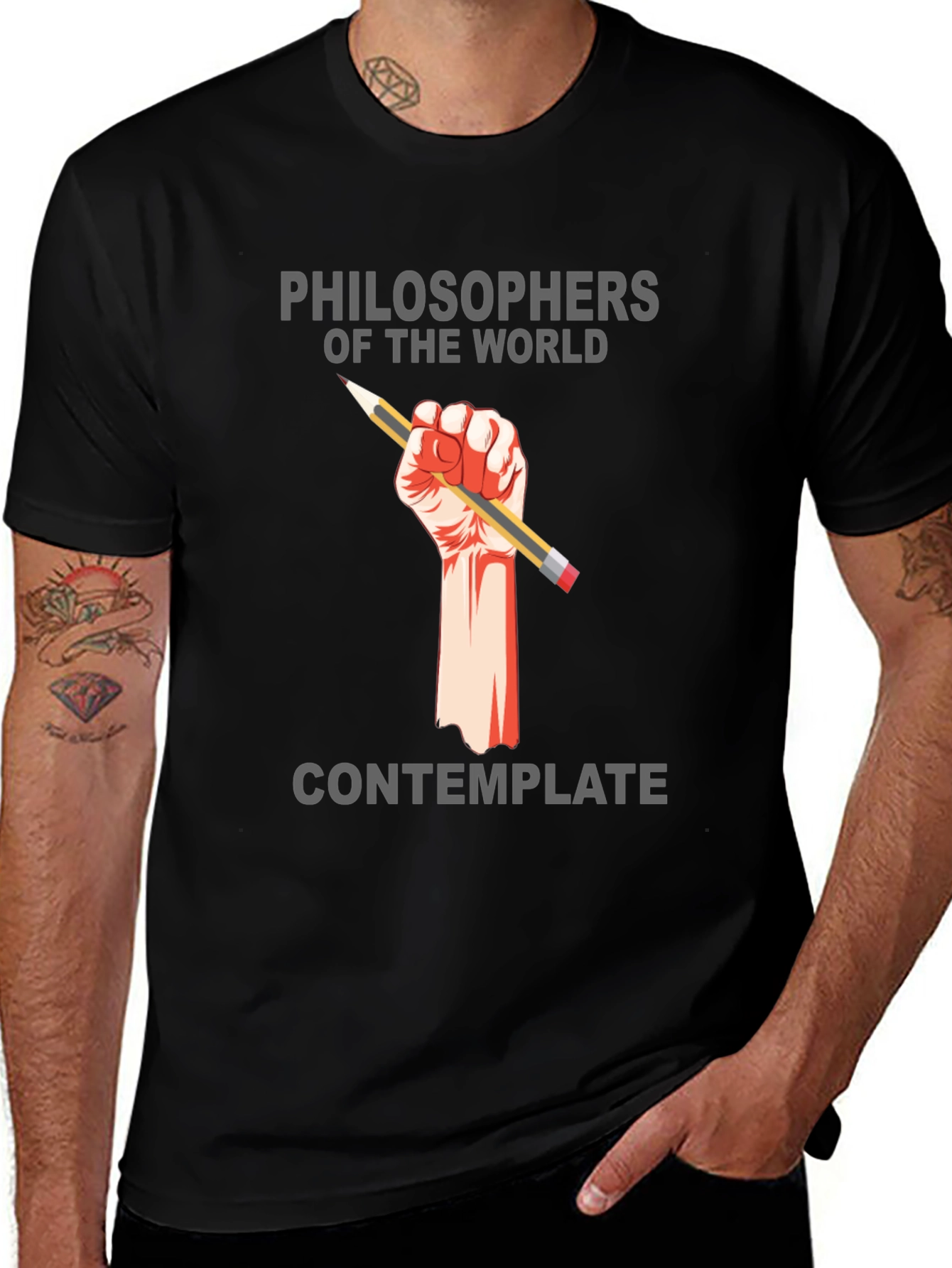 Philosophers of the World Graphic Tee - Contemplate!