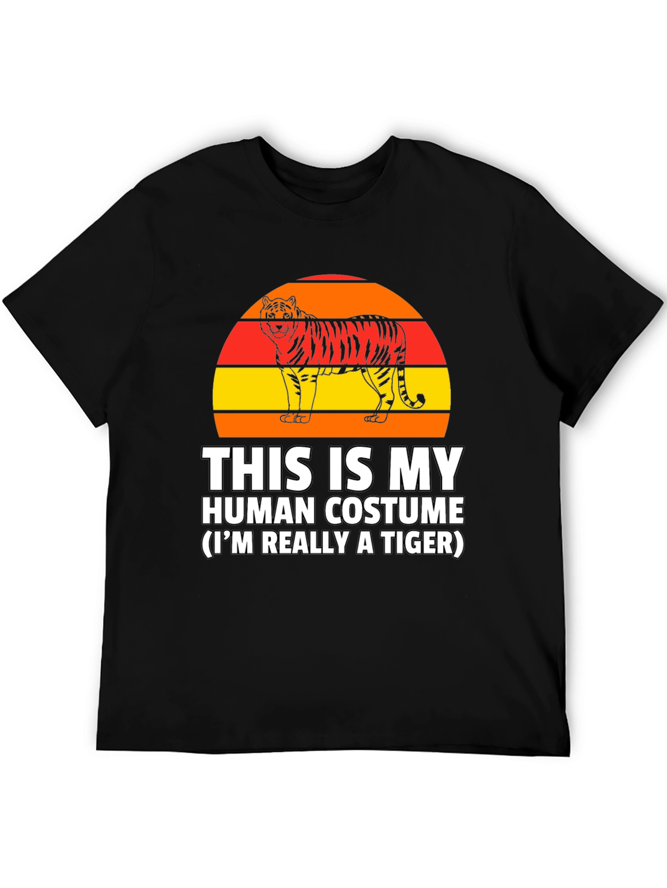 Funny Tiger Costume Graphic T-Shirt
