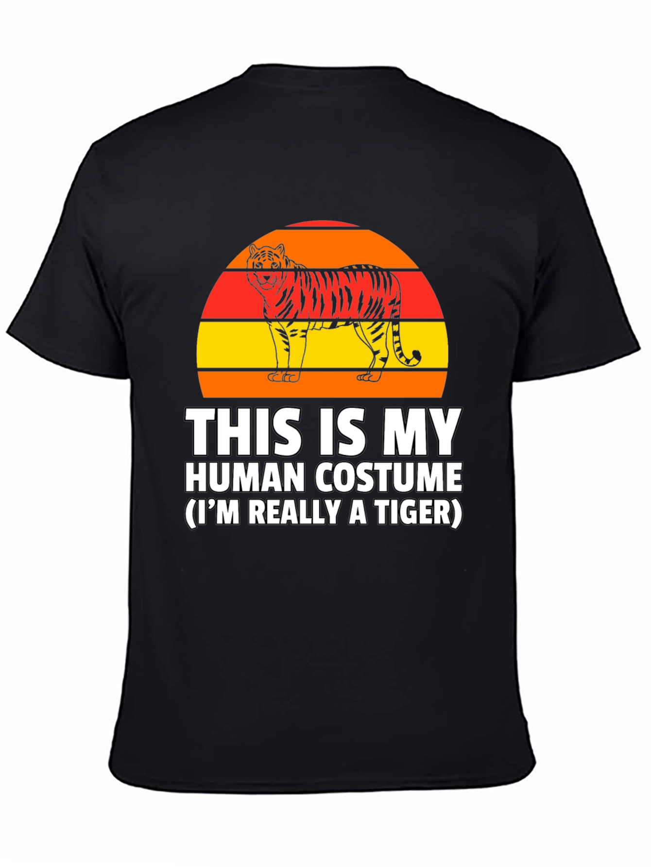 Funny Tiger Costume Graphic T-Shirt