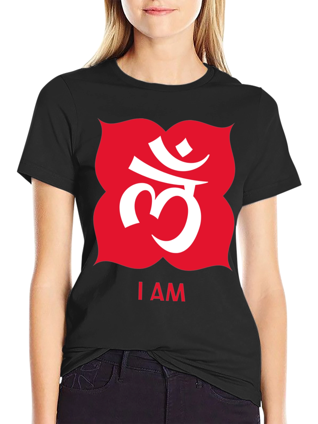 Root Chakra Black Graphic Tee - I AM