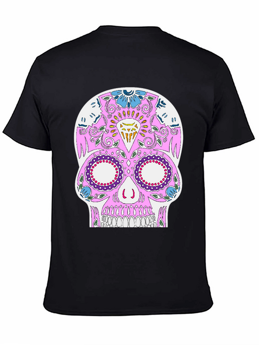 Sugar Skull Graphic Tee - Black