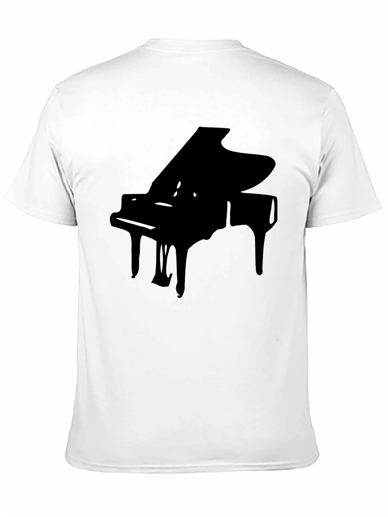 Piano Graphic Black T-Shirt - Musicians Style
