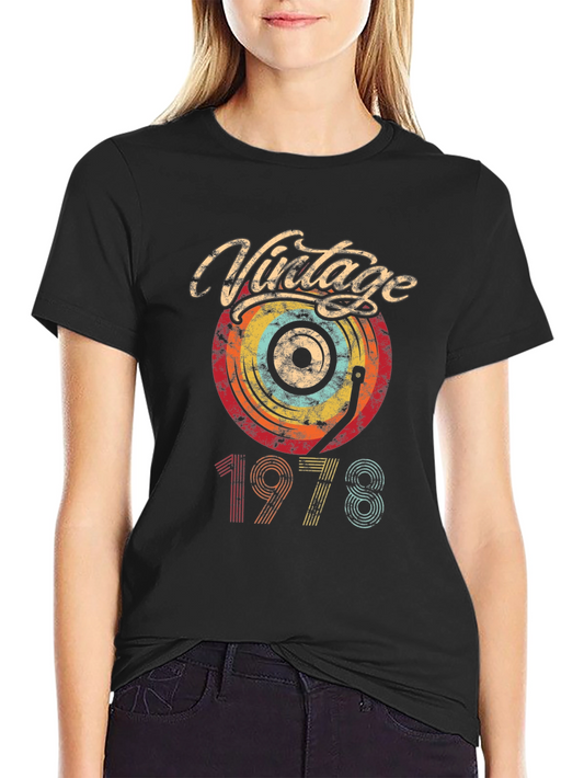 Vintage 1978 Record Graphic T-Shirt