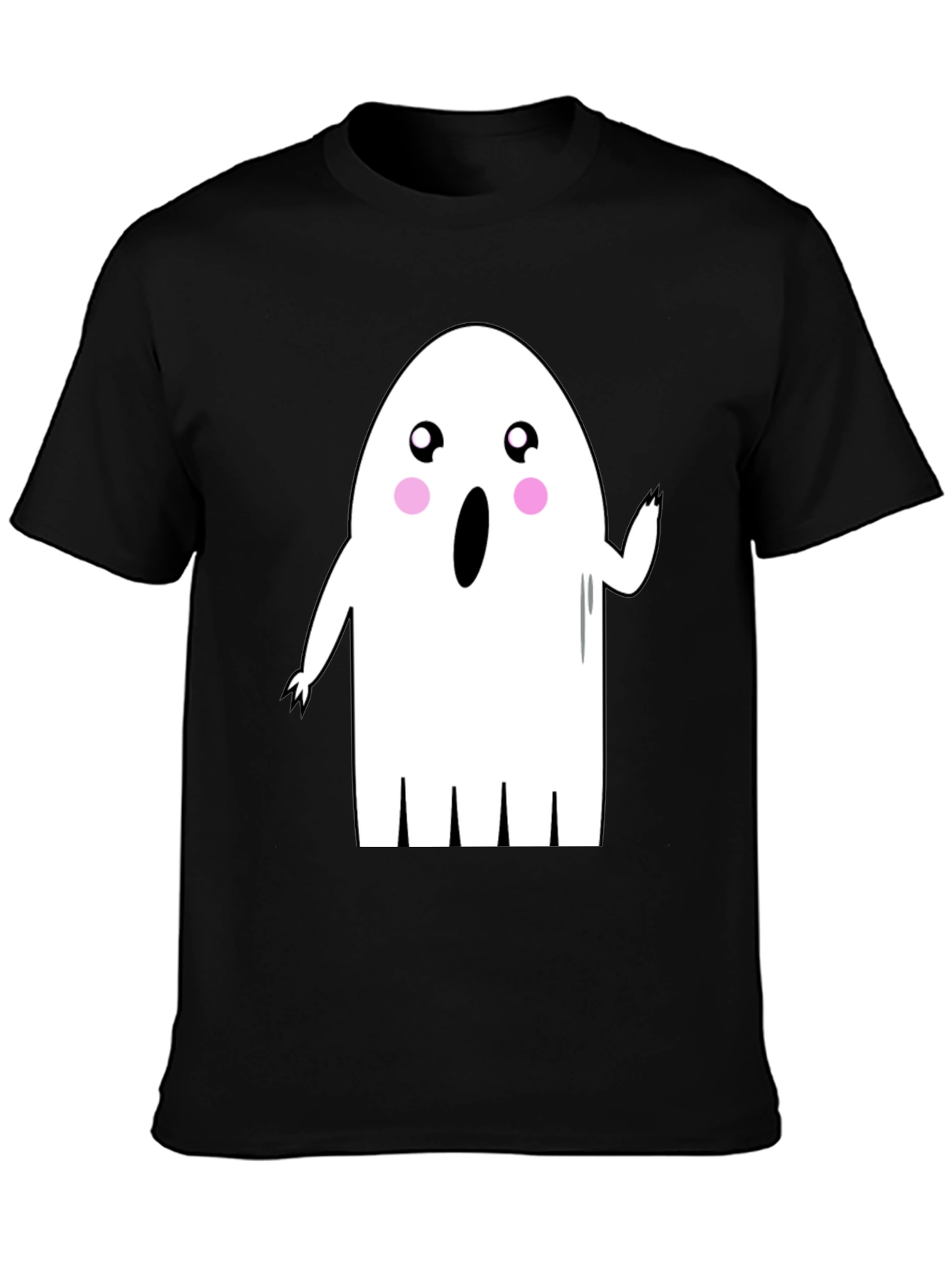 Cute Ghost Graphic Tee - Halloween Shirt