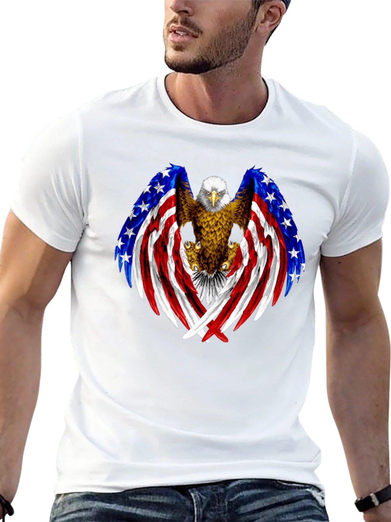 American Eagle Flag Graphic T-Shirt