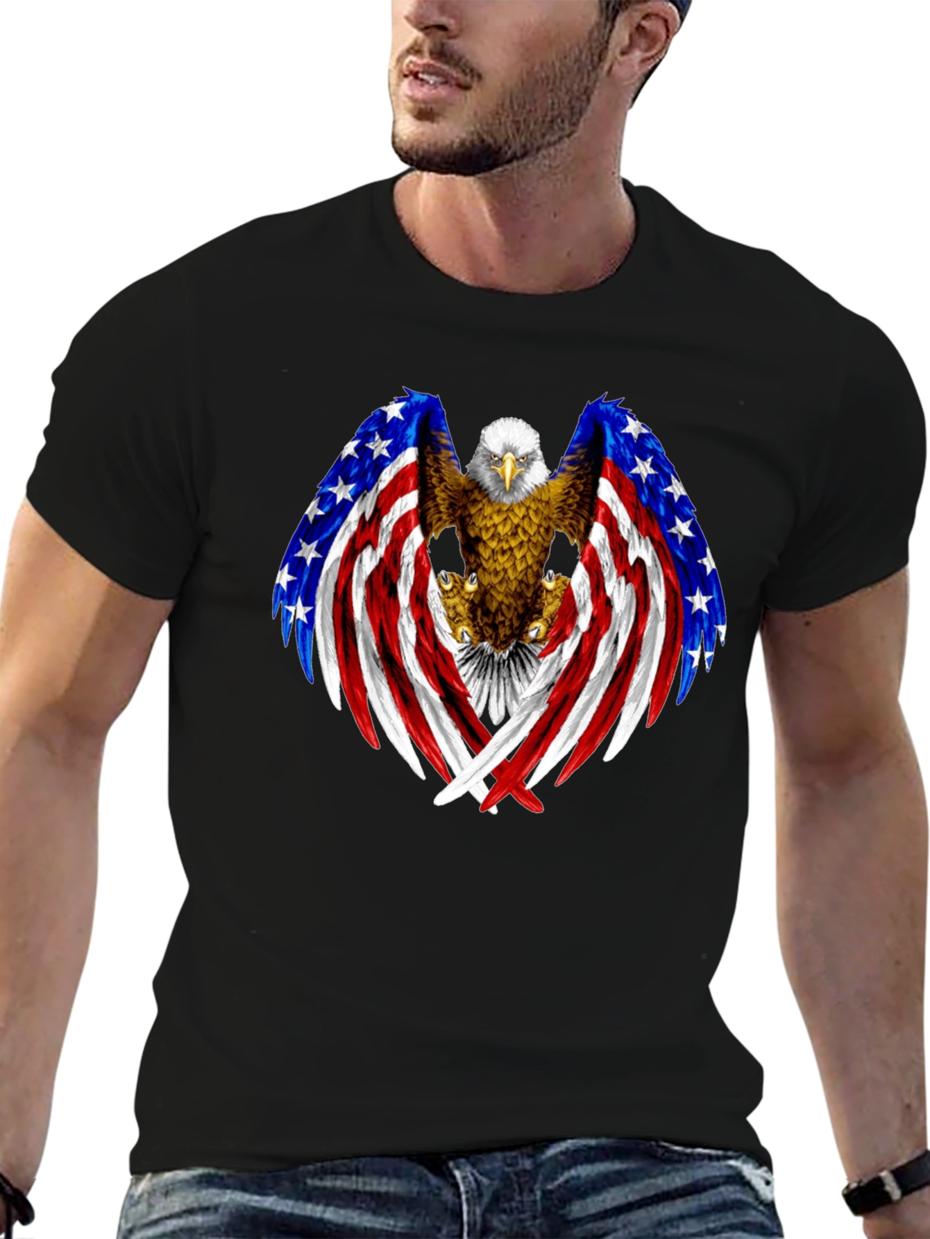 American Eagle Flag Graphic T-Shirt