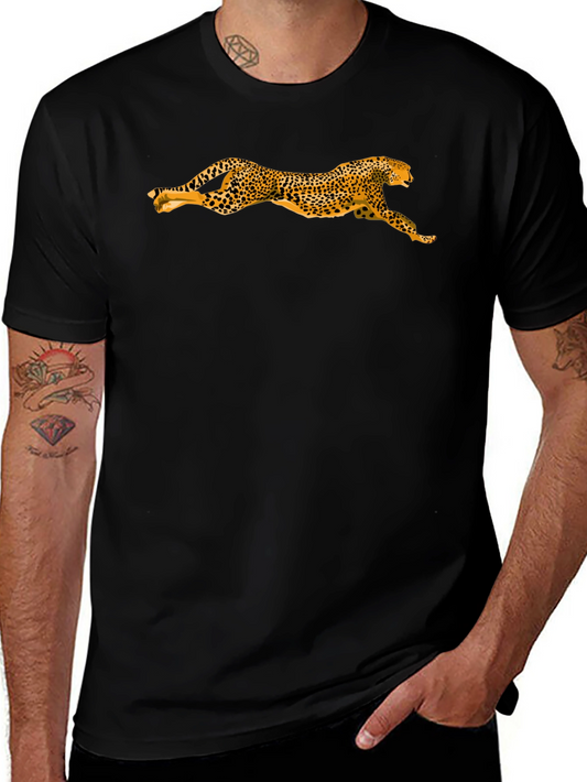 Leopard Print Black T-Shirt