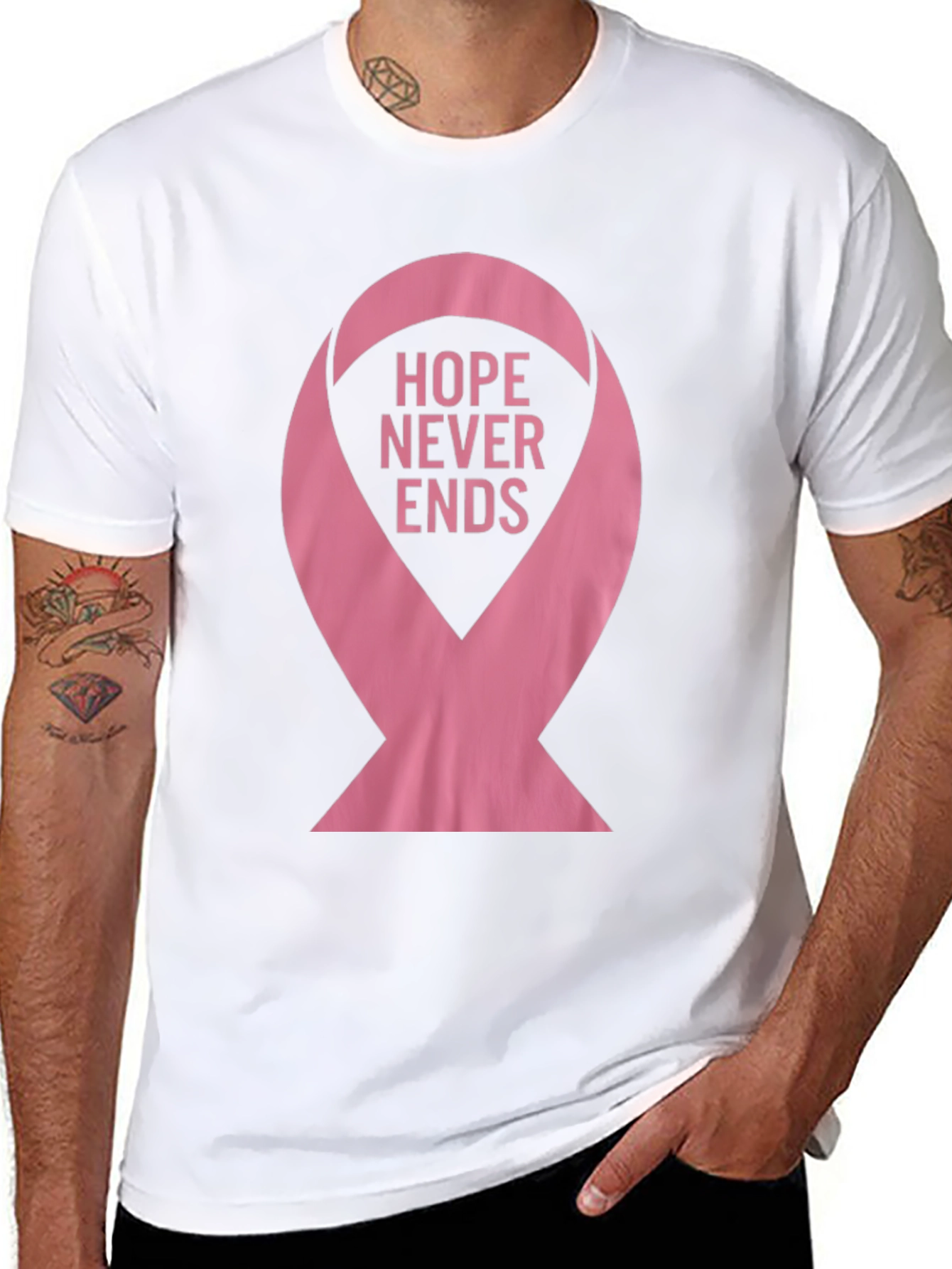 Hope Never Ends Ribbon T-Shirt