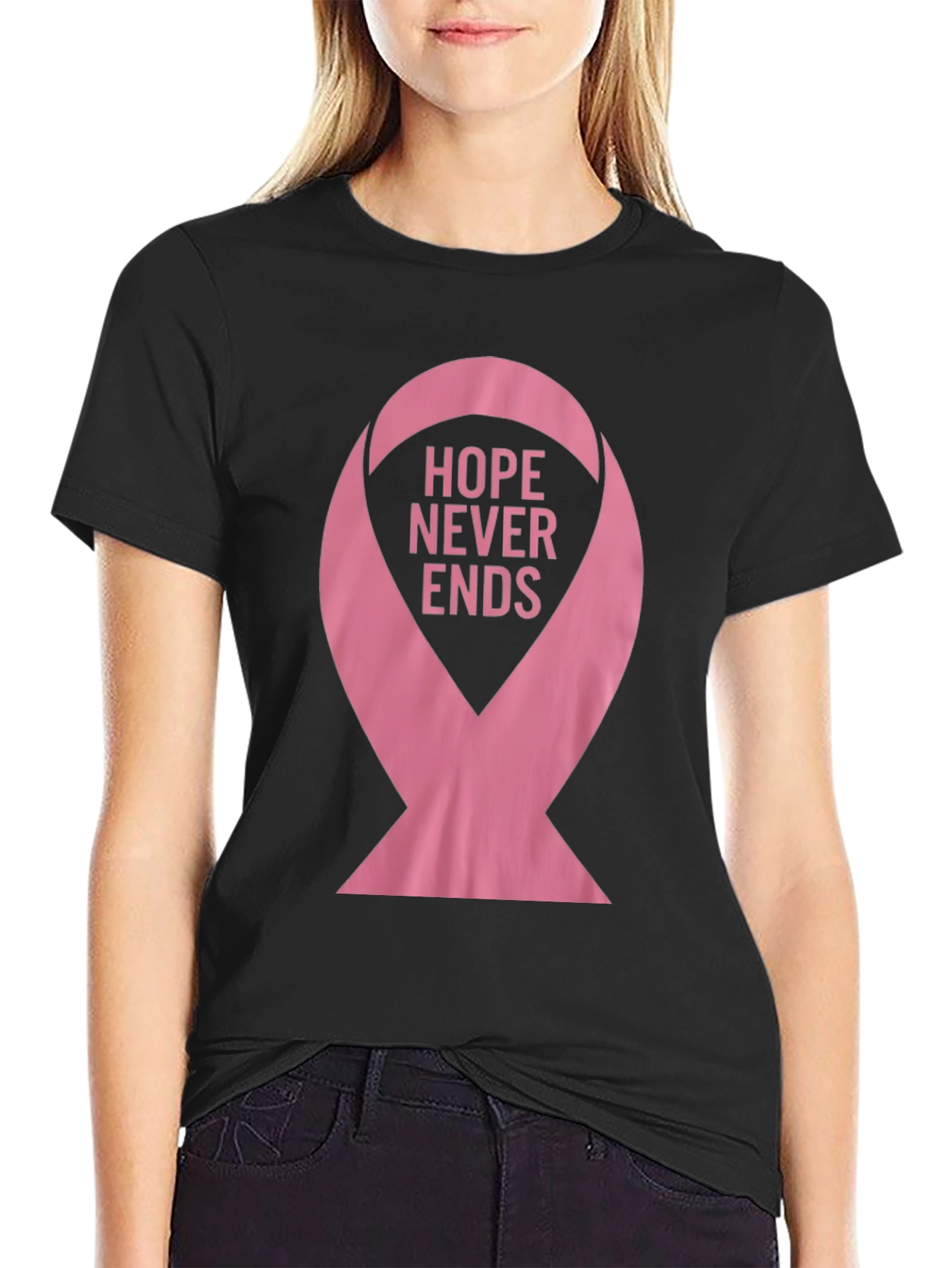 Hope Never Ends Ribbon T-Shirt