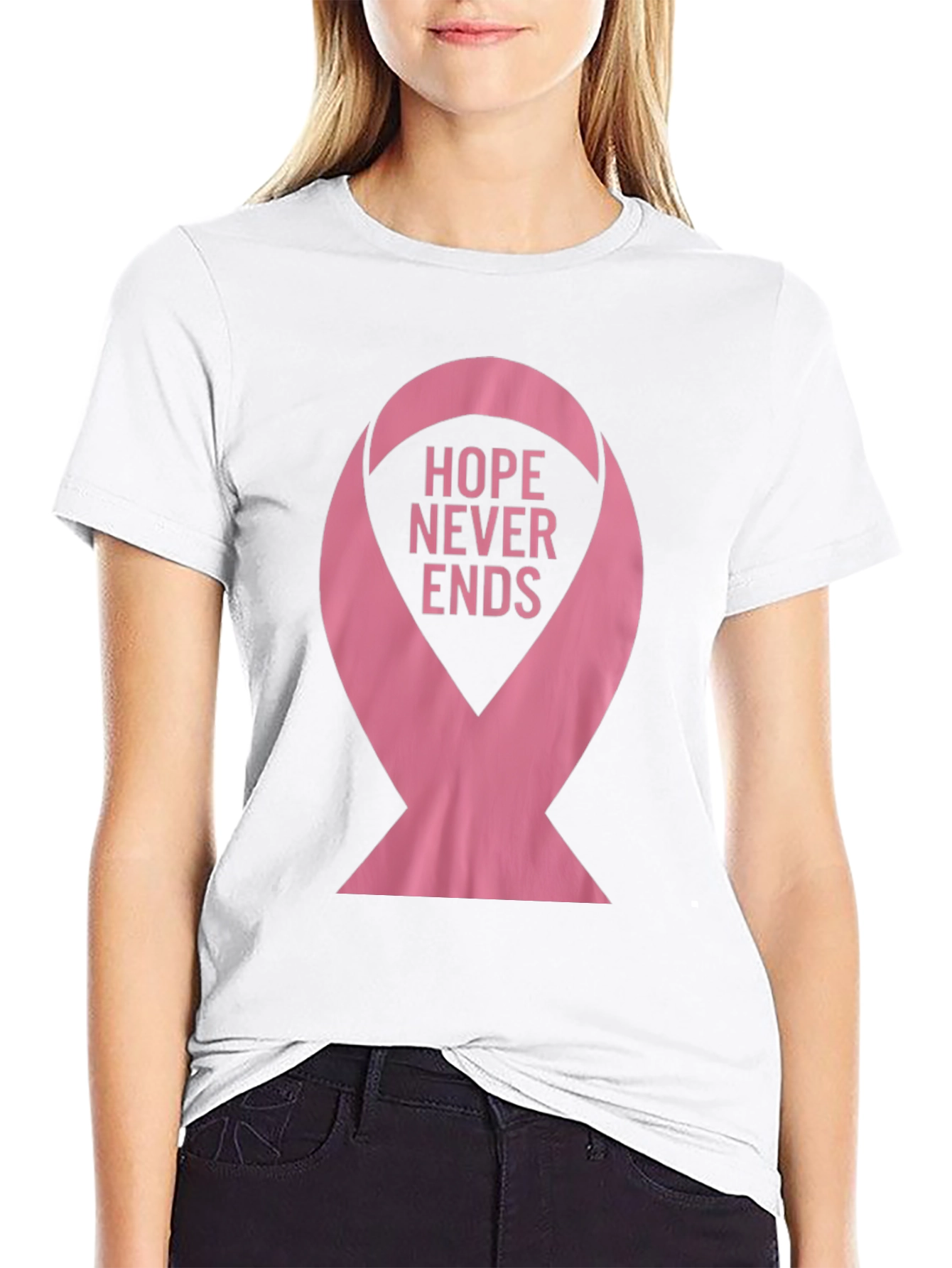 Hope Never Ends Ribbon T-Shirt