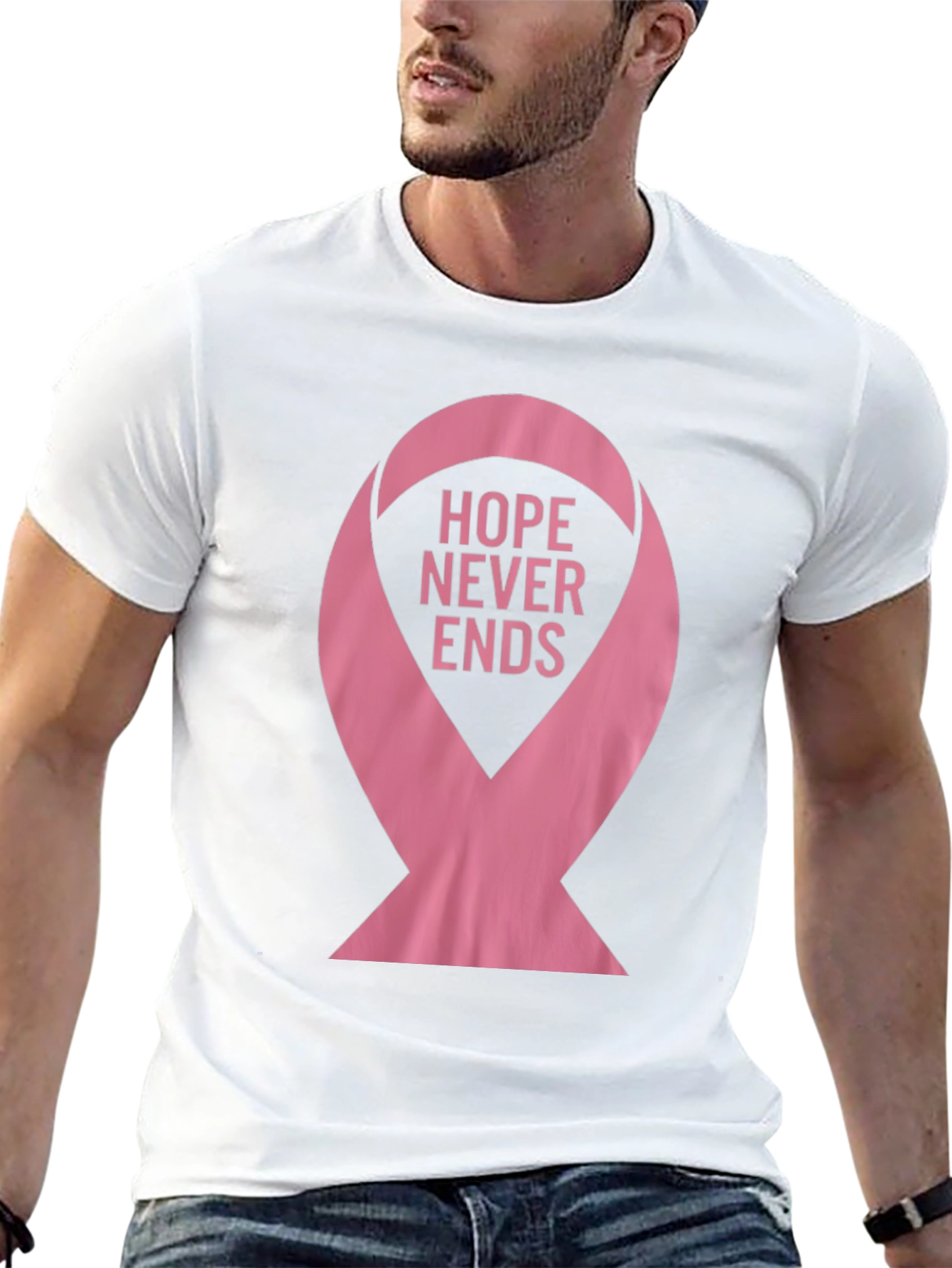 Hope Never Ends Ribbon T-Shirt