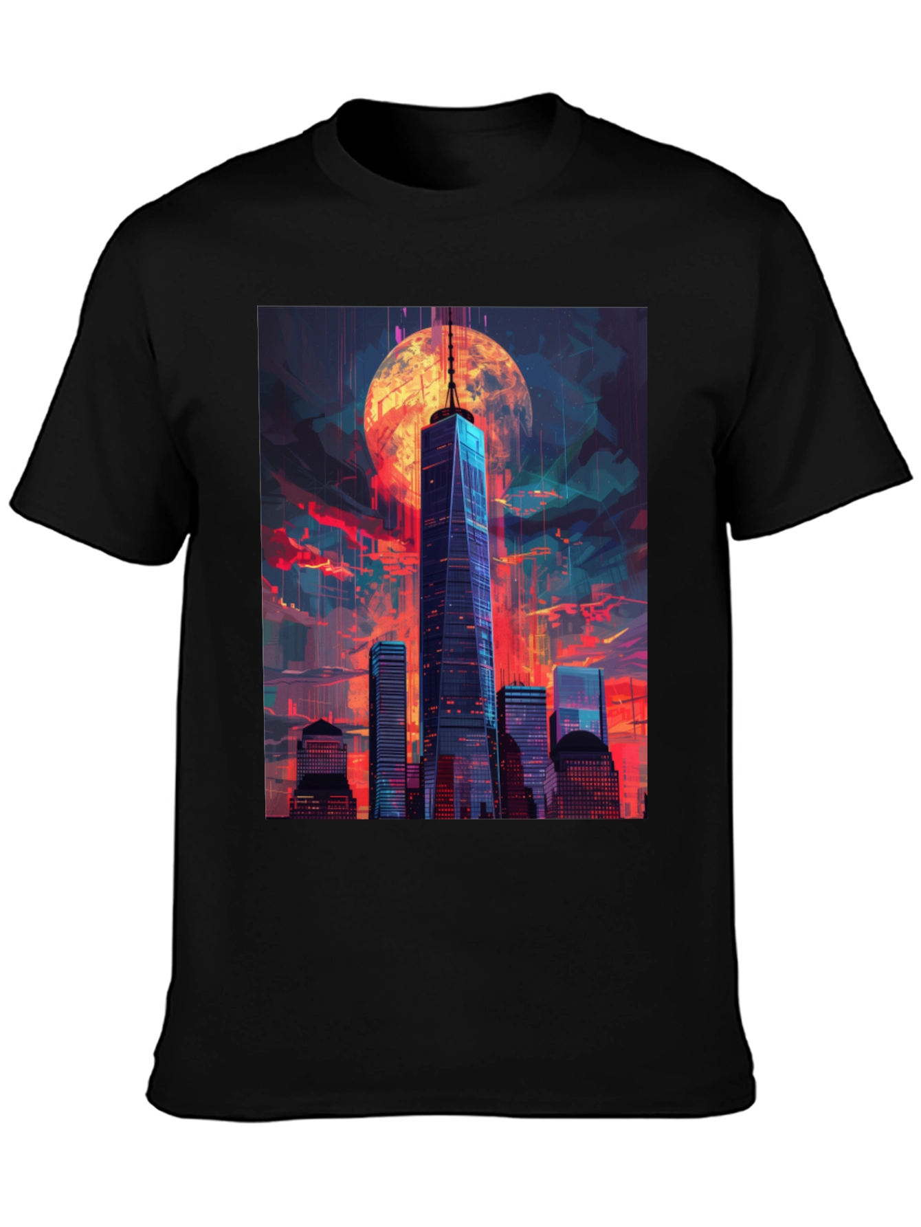 Cityscape Graphic Tee - Unique Urban Design