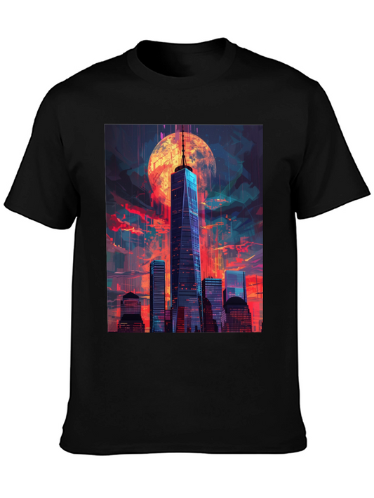 Cityscape Graphic Tee - Unique Urban Design