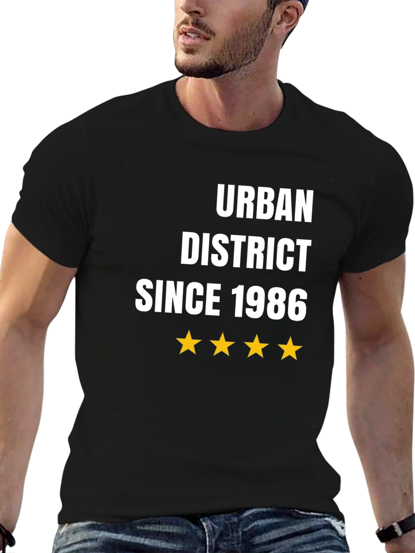 Urban District Since 1986 Black T-Shirt