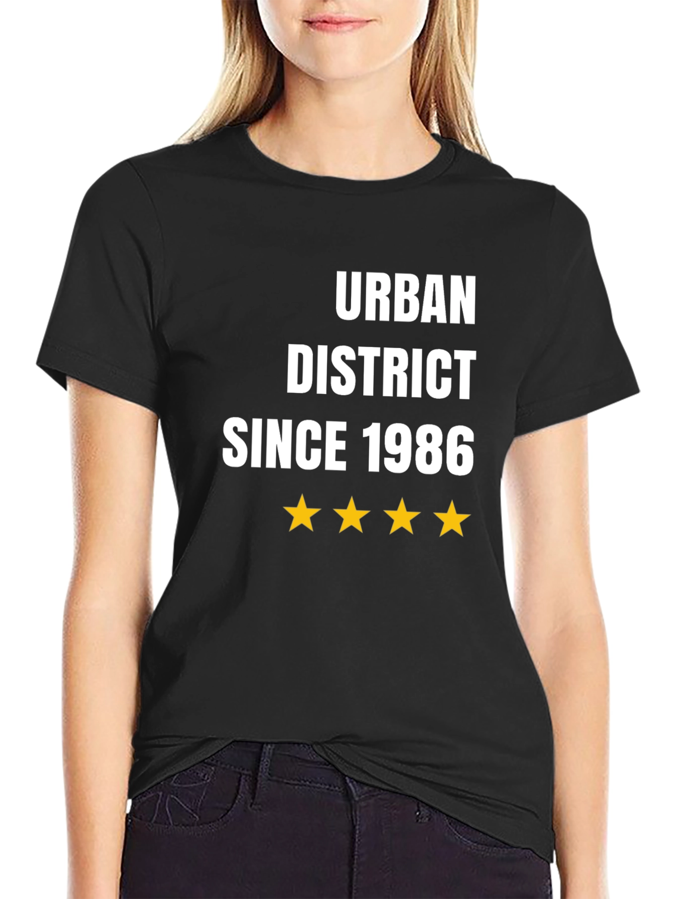 Urban District Since 1986 Black T-Shirt