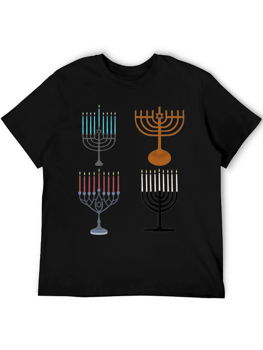 Hanukkah Menorah Graphic Tee