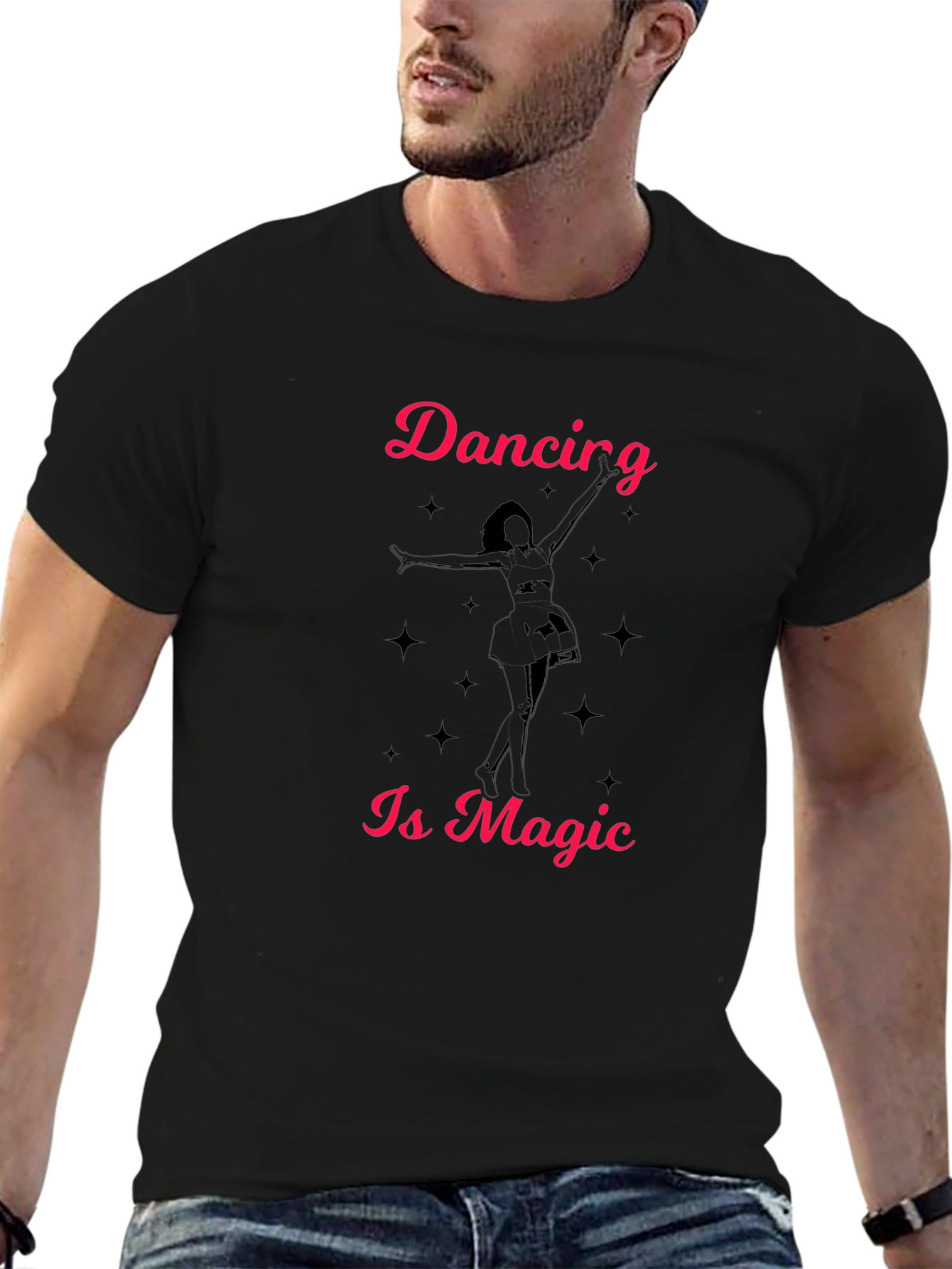 Dancing Is Magic Black T-Shirt