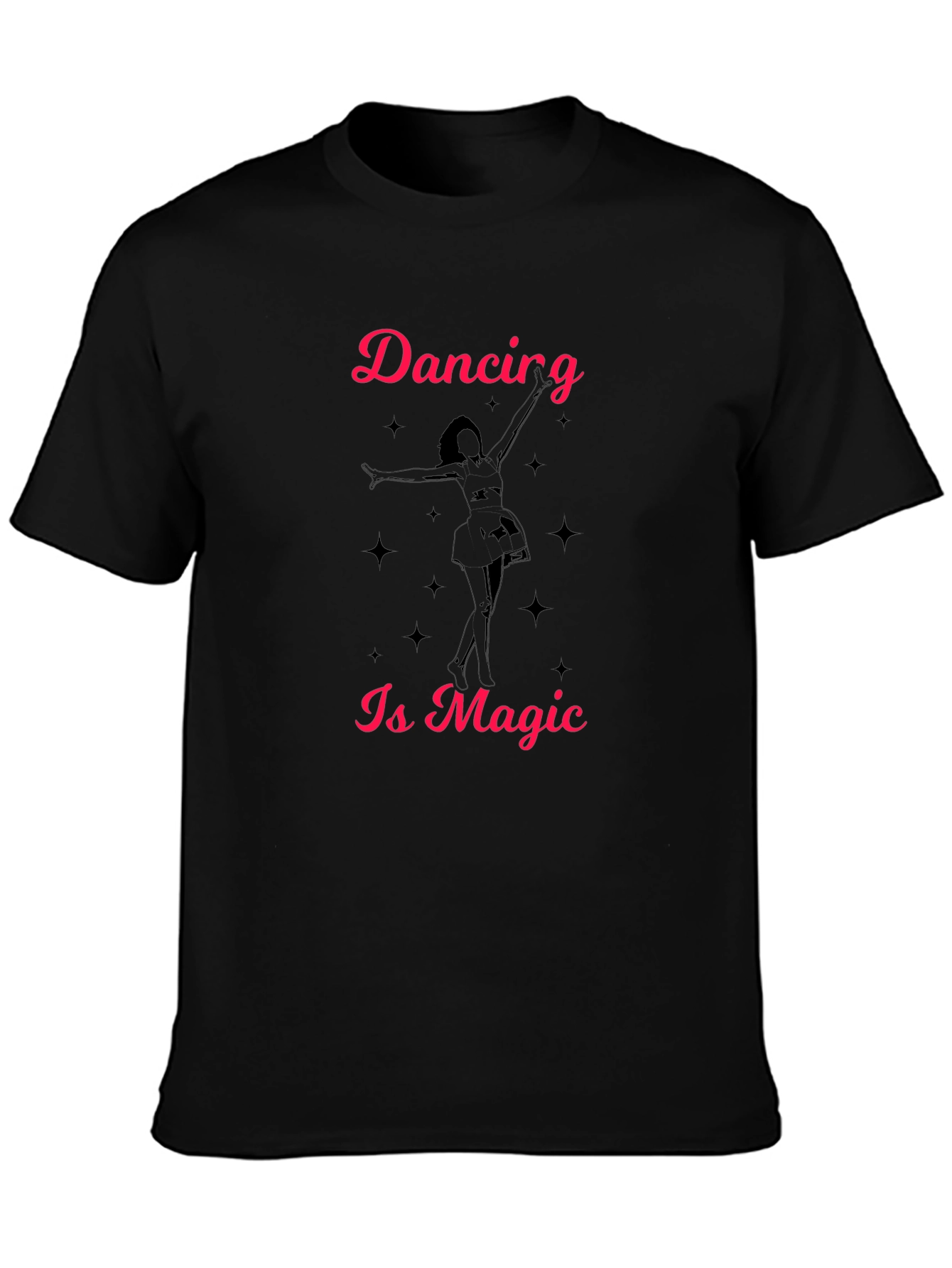 Dancing Is Magic Black T-Shirt