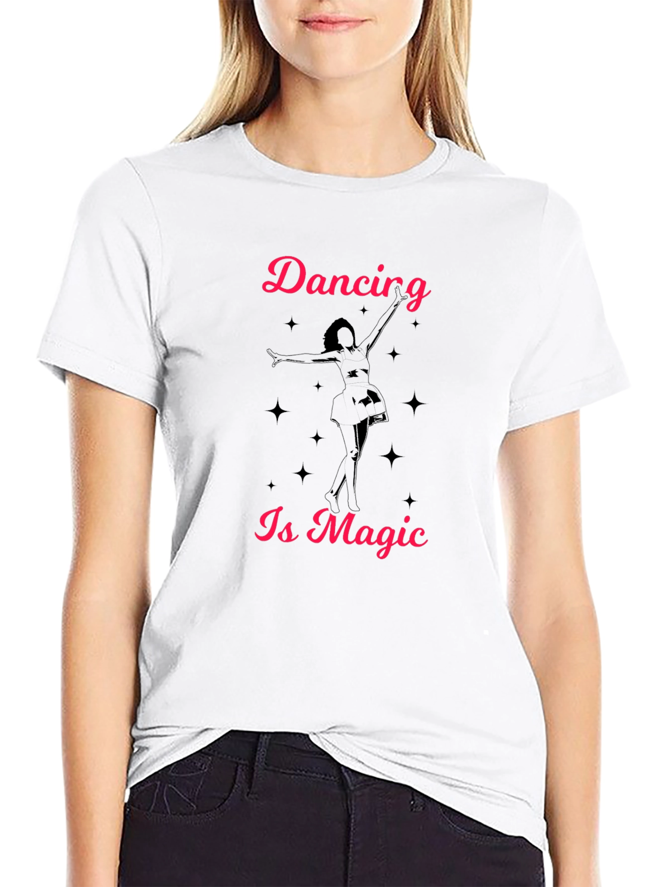 Dancing Is Magic Black T-Shirt