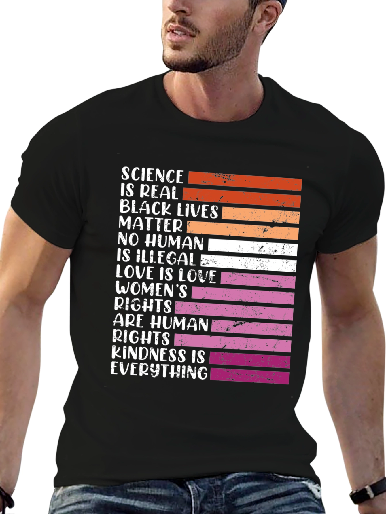 Science is Real Black Lives Matter Human Rights T-Shirt