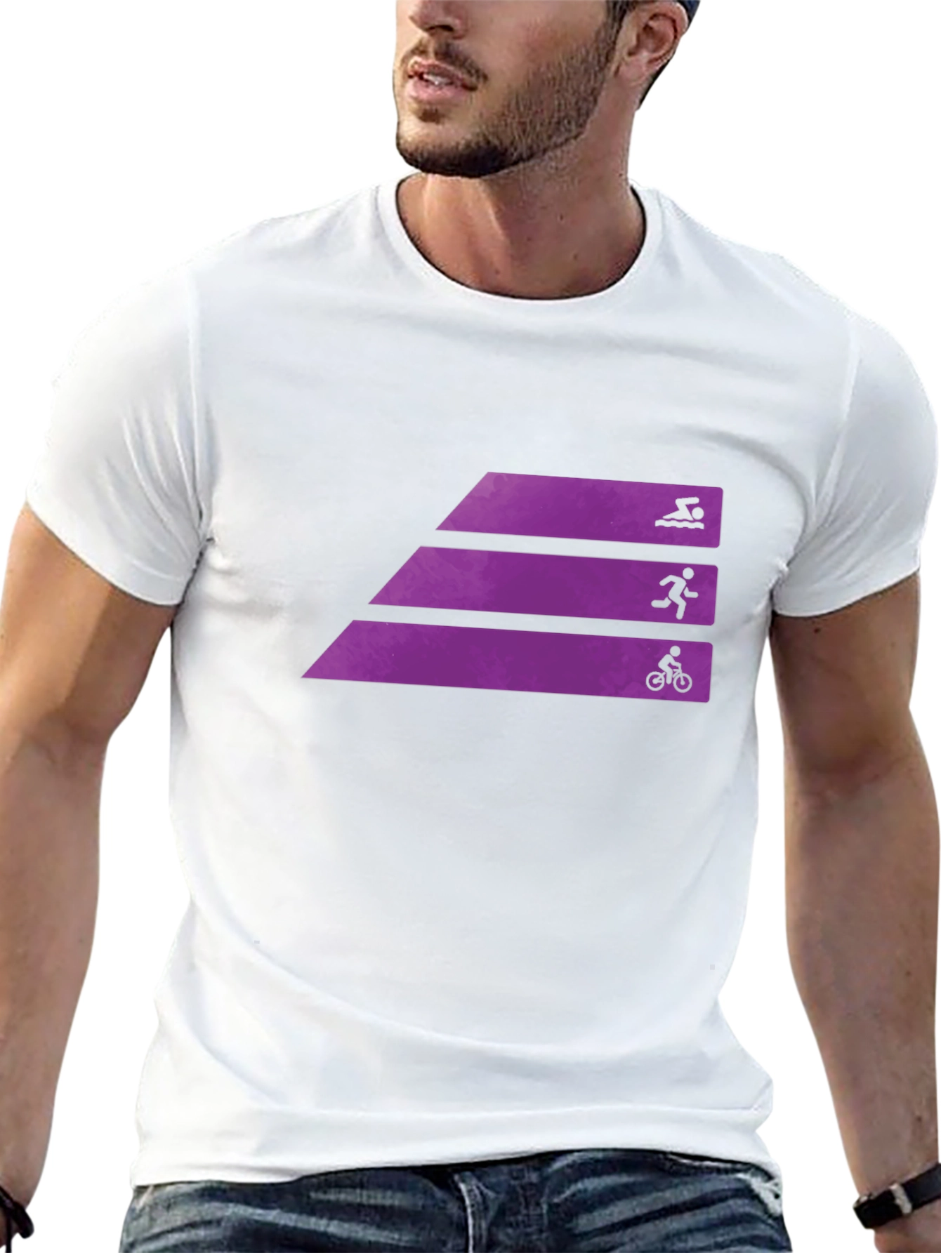 Triathlon Sport Graphic T-Shirt