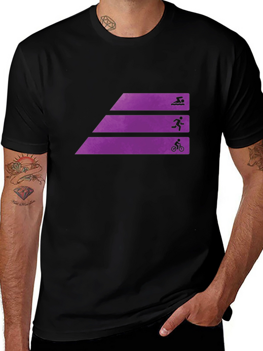 Triathlon Sport Graphic T-Shirt