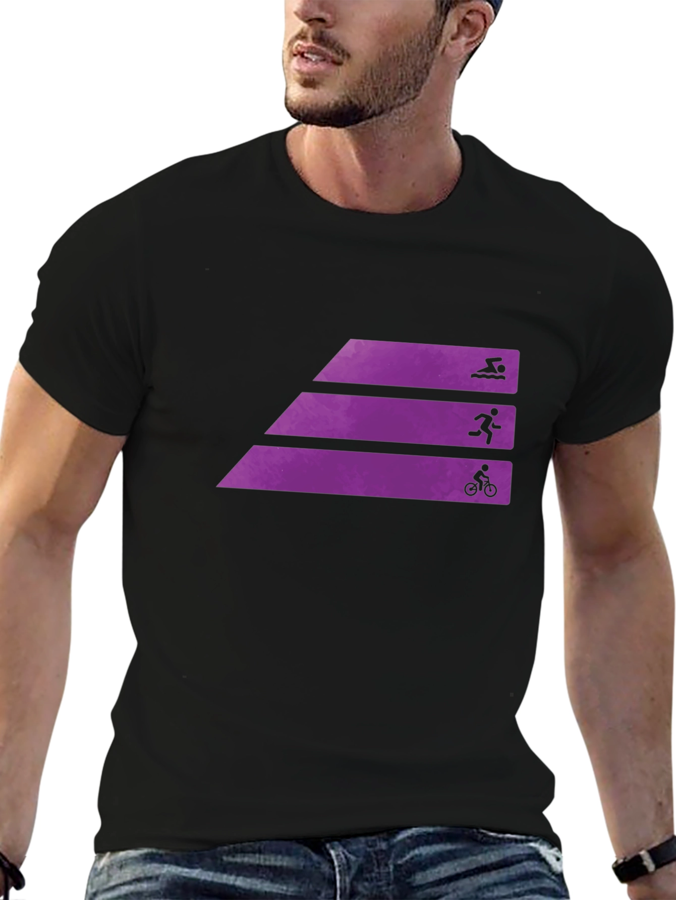 Triathlon Sport Graphic T-Shirt