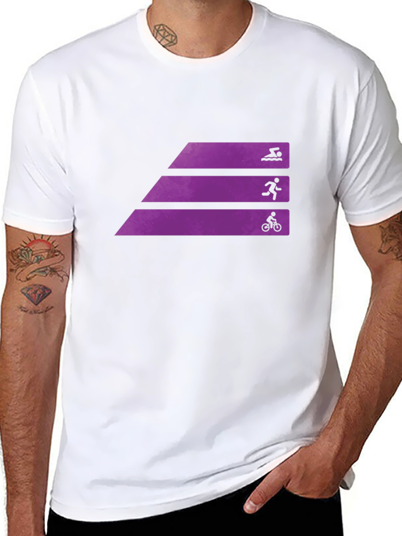 Triathlon Sport Graphic T-Shirt