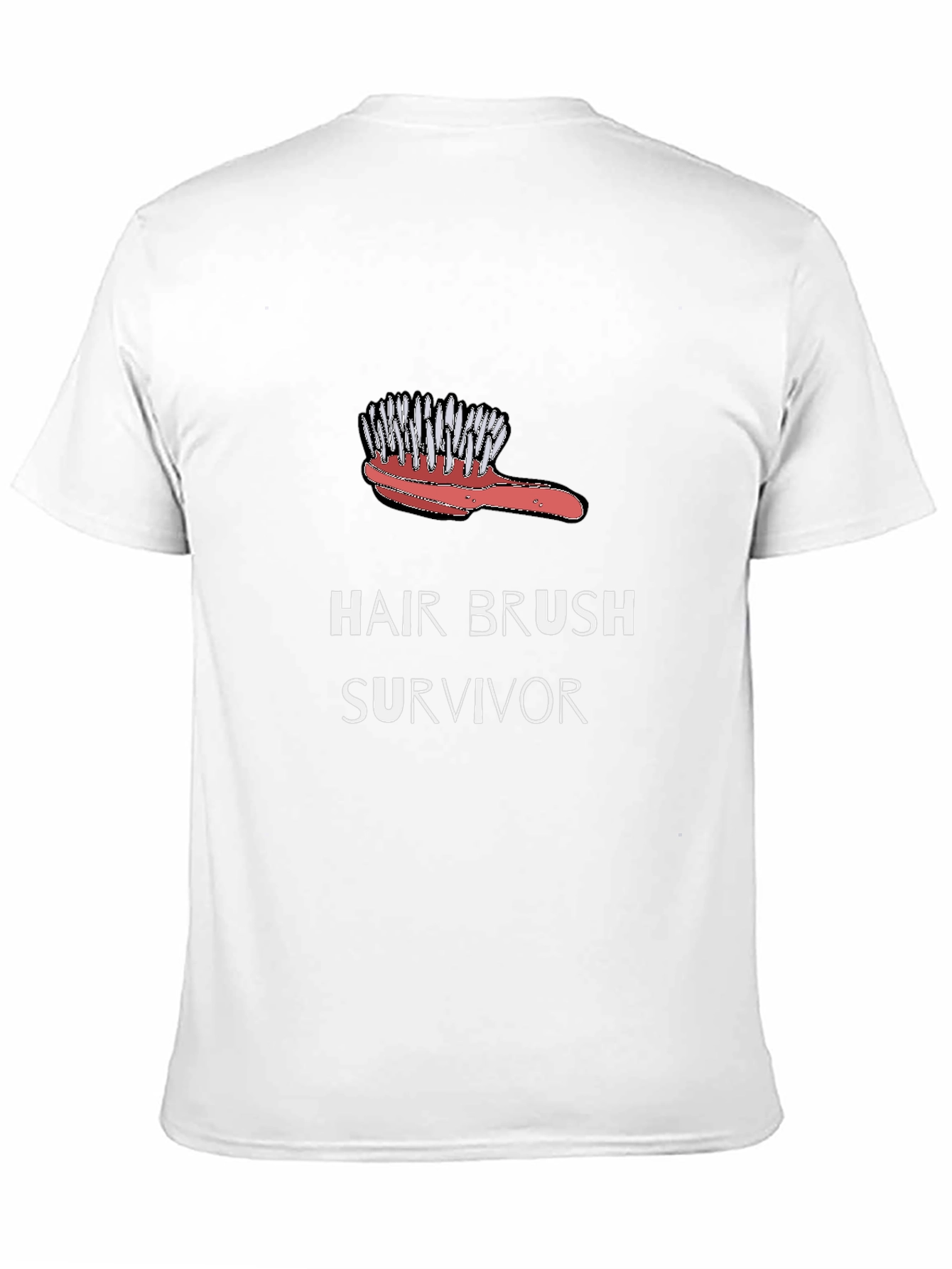 Hair Brush Survivor Graphic Tee - Black T-Shirt