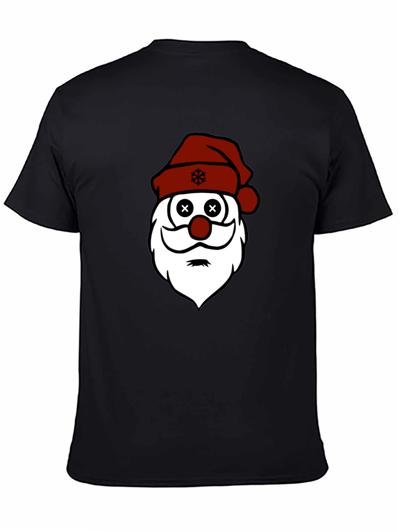 Santa Face Christmas Graphic T-Shirt