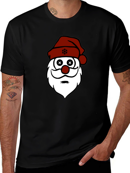 Santa Face Christmas Graphic T-Shirt