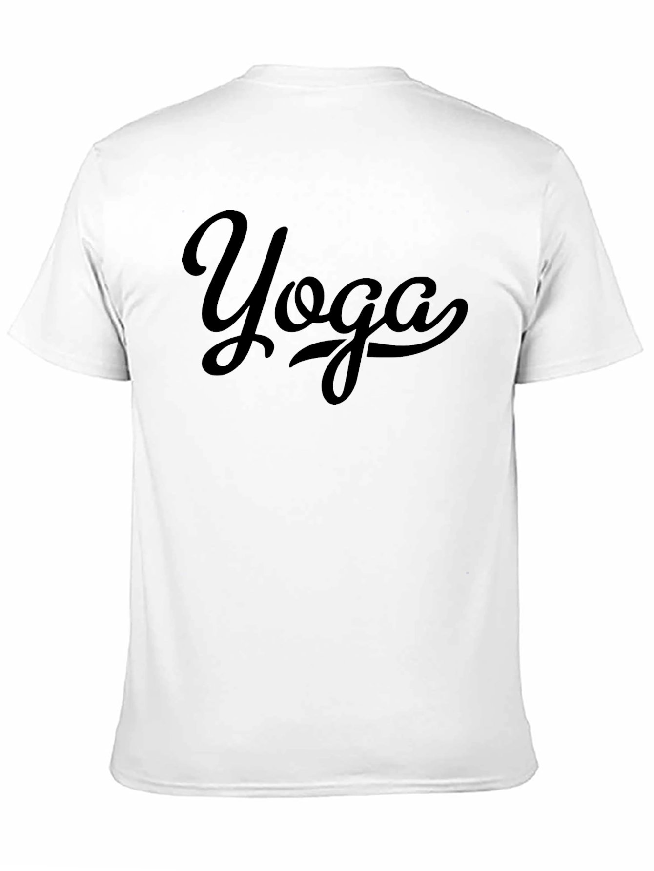 Yoga Graphic Tee - Unisex Black Cotton T-Shirt