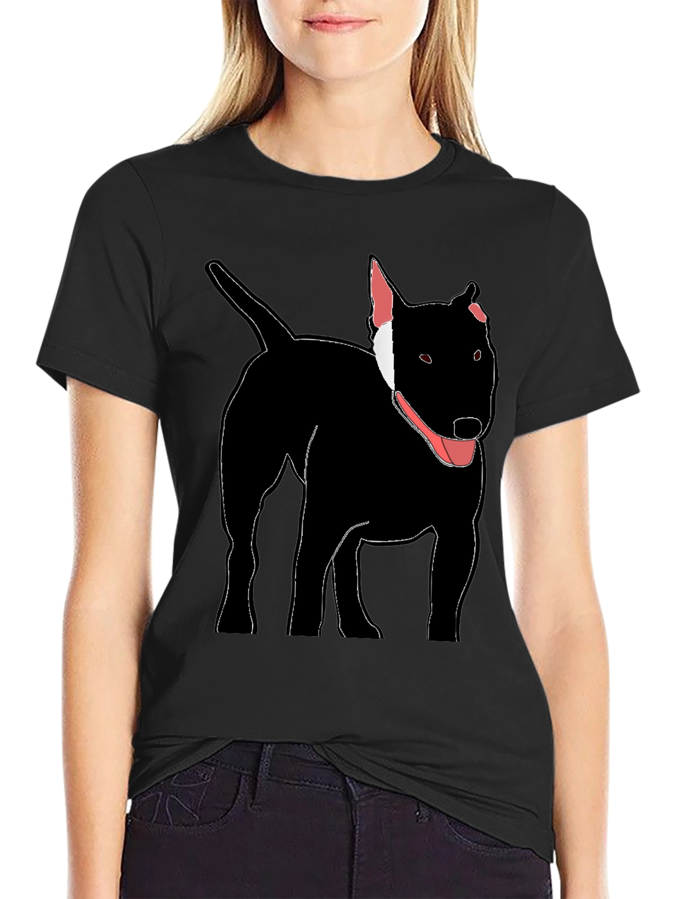 Bull Terrier Graphic Tee - Cool Dog Design