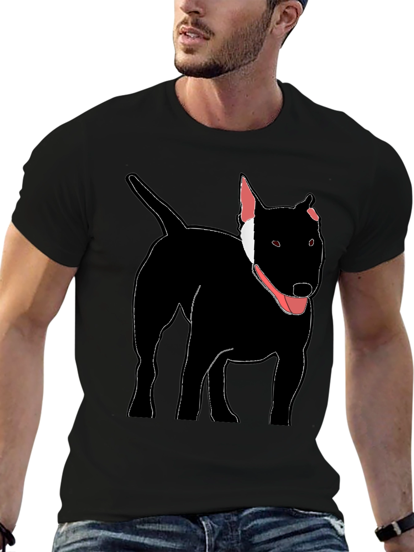 Bull Terrier Graphic Tee - Cool Dog Design