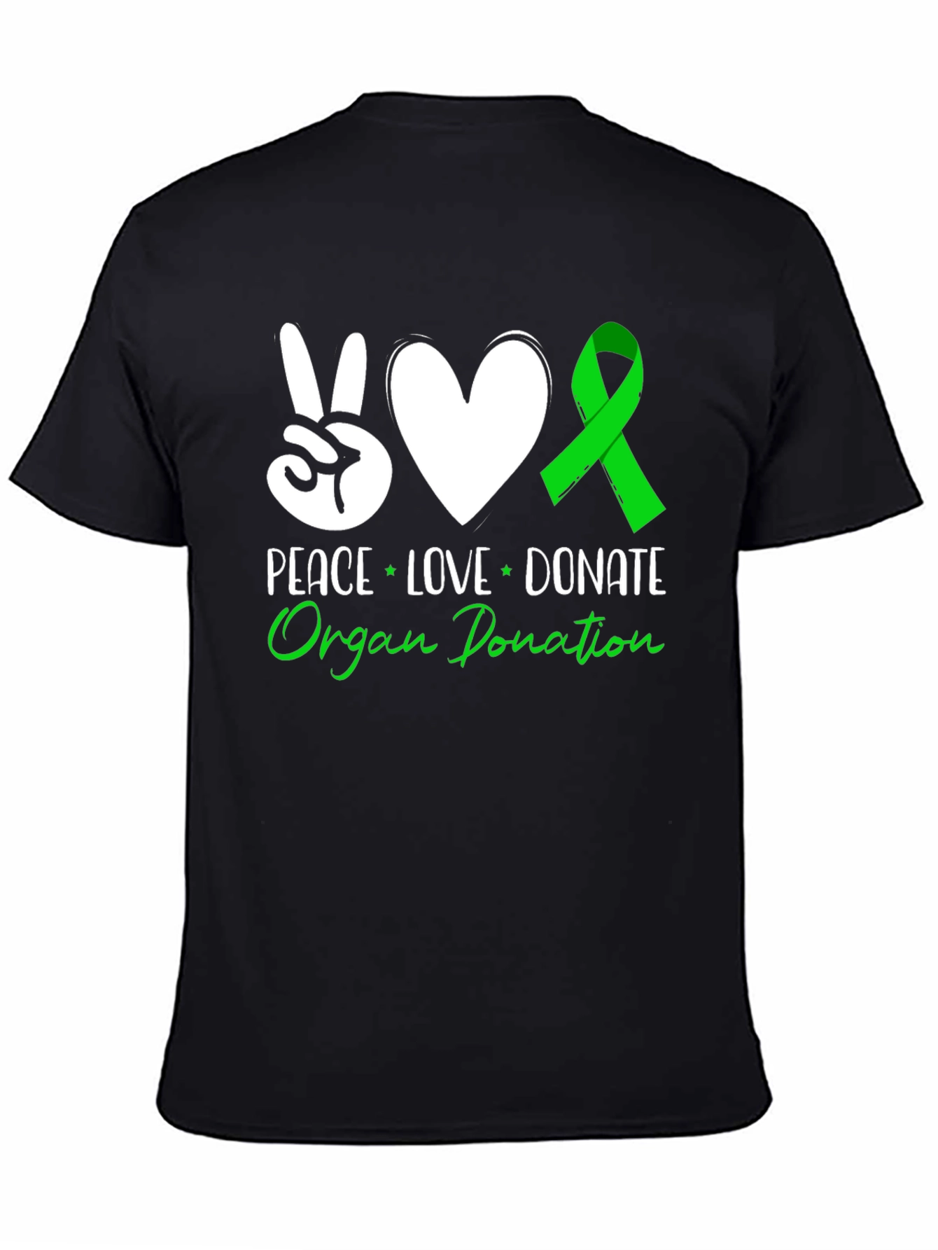 Peace Love Donate Organ Donation T-Shirt