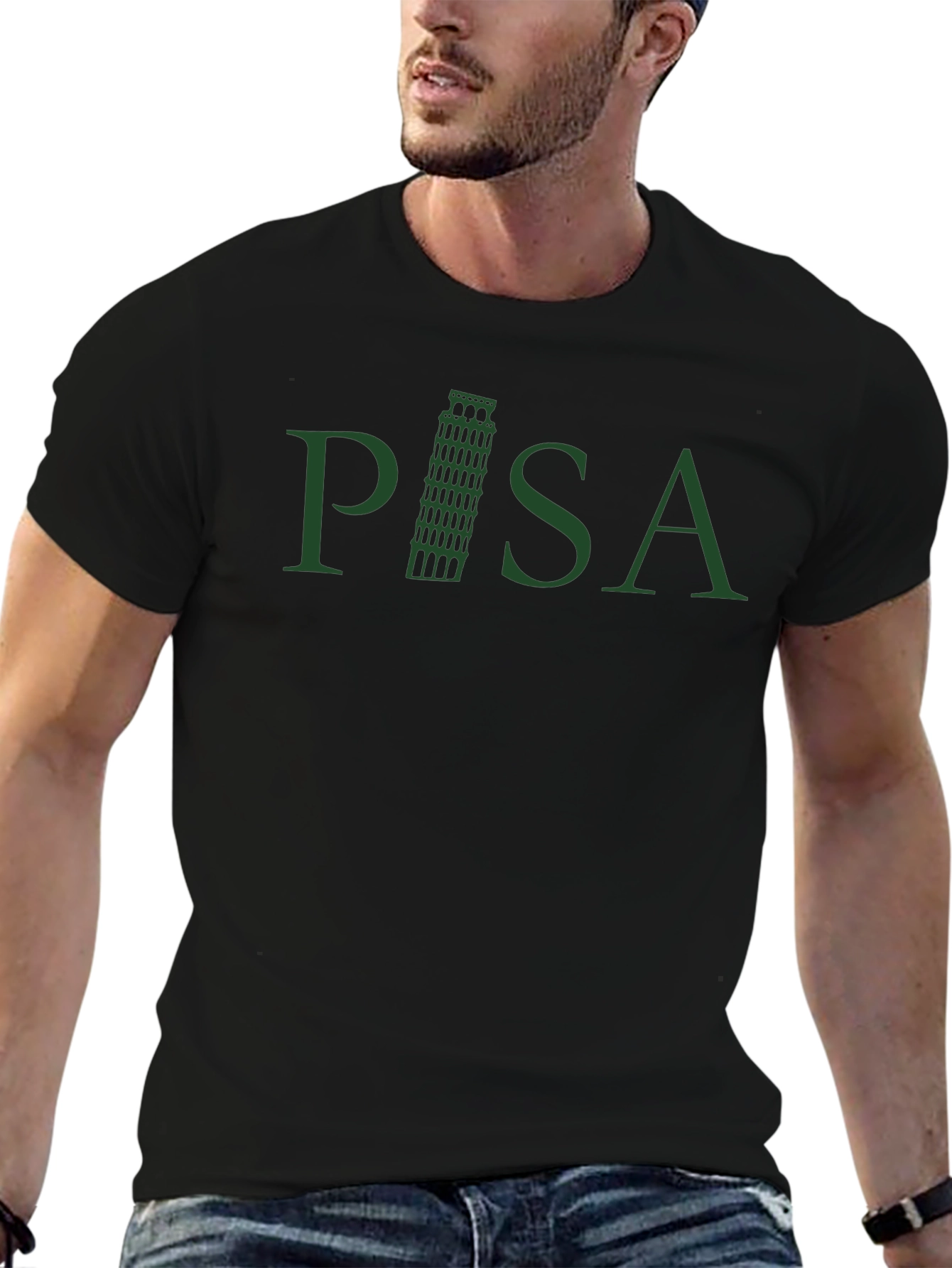 Pisa Tower Graphic Tee - Tourist Souvenir Shirt