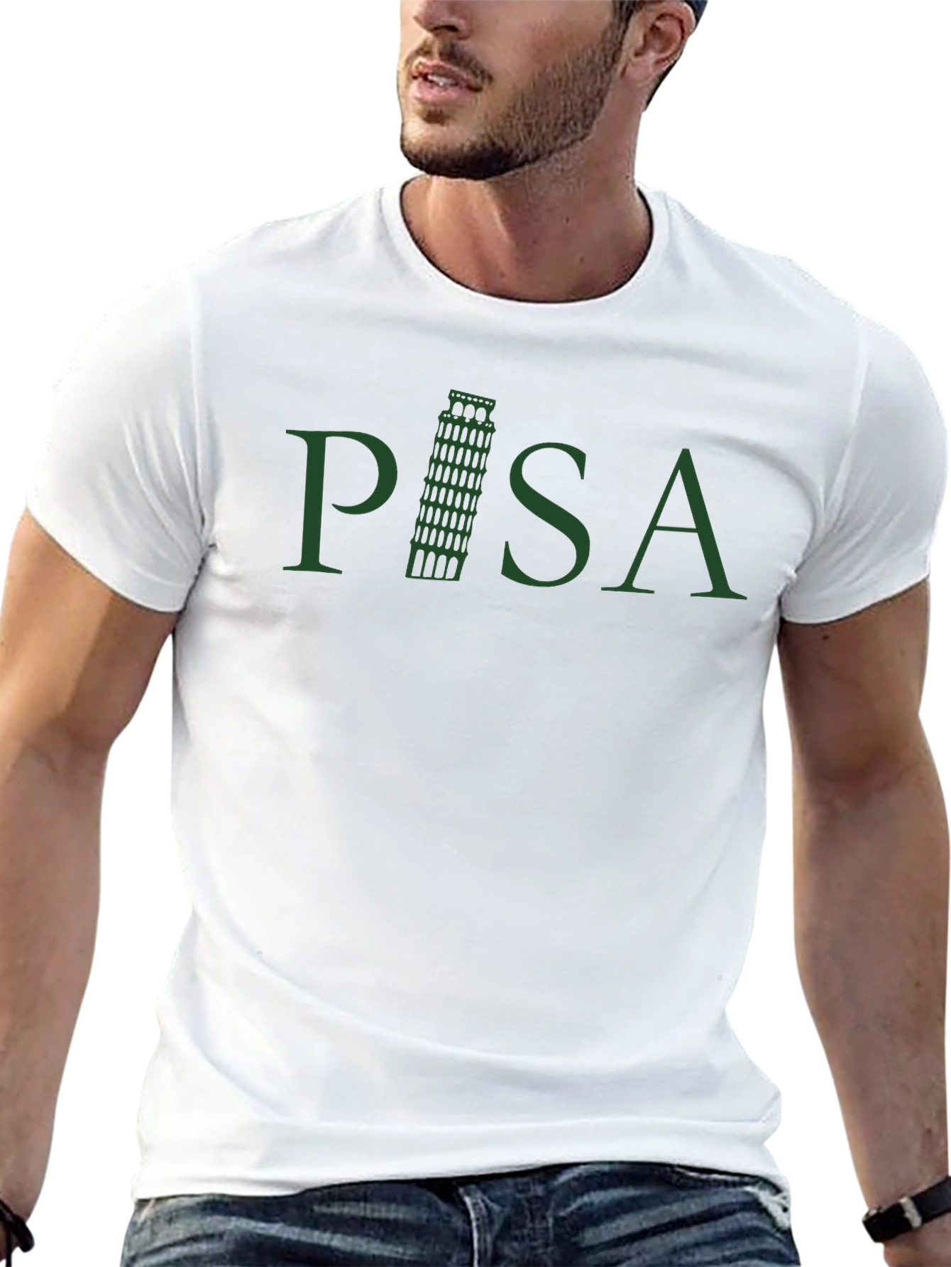 Pisa Tower Graphic Tee - Tourist Souvenir Shirt